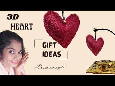 DIY perfect 3D Heart❤️||Gift Ideas||Foam Sheet Crafts||Birthday Decoration Ideas||@bwiseconcepts