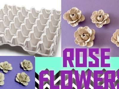 Egg Tray craft | Egg carton Rose flower making | Best out of waste @nachusnest170