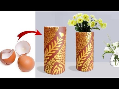 Flower vase making with PVC pipe. PVC pipe craft at home. Flower pot. DIY Vase