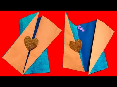 Greeting card making on paper.Birthday card craft ideas. Gift card ideas