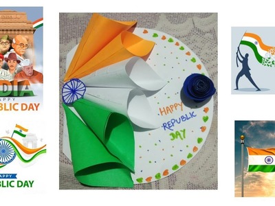 Happy Republic day crafts.Happy Independence day card craft for kid.#trend.Paper craft. Kids craft
