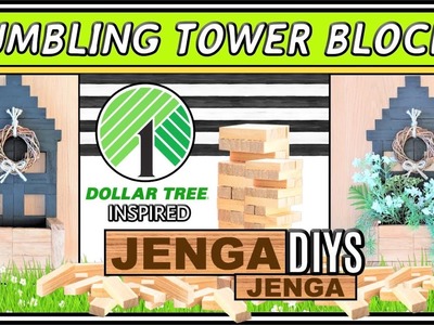 HIGH END JENGA BLOCKS DIYS II TUMBLING TOWER BLOCKS HOUSE PLANTER BOX CRAFT II YOU HAVE TO TRY THIS!