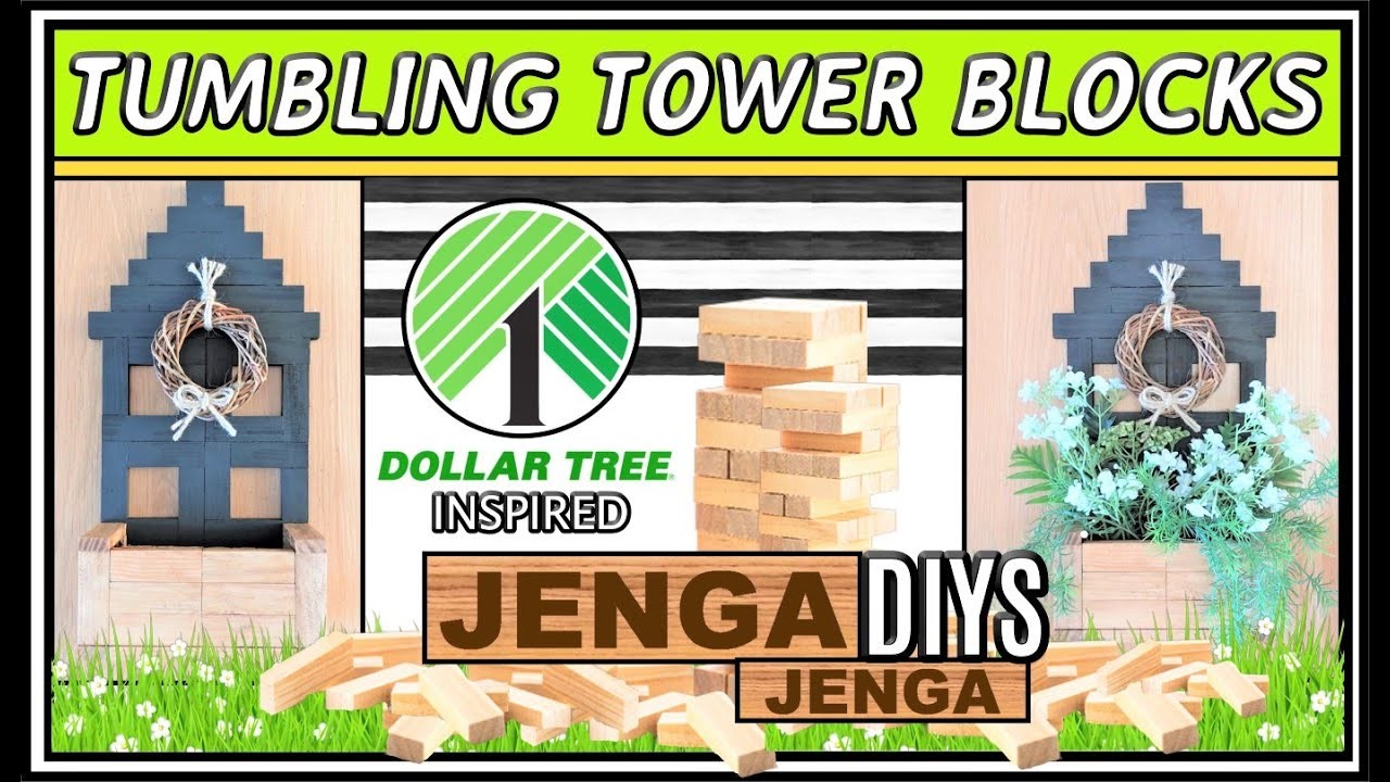 HIGH END JENGA BLOCKS DIYS II TUMBLING TOWER BLOCKS HOUSE PLANTER BOX CRAFT II YOU HAVE TO TRY THIS!