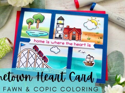 Hometown Heart Card | Lawn Fawn | Creating a Card Based on my Hometown