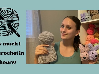 How much I can crochet in 3 hours! | Crochet by Kayla