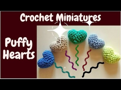 How to Crochet Puffy Hearts | Crochet Amigurumi Heart Tutorial | 3D Crochet Hearts for Beginners