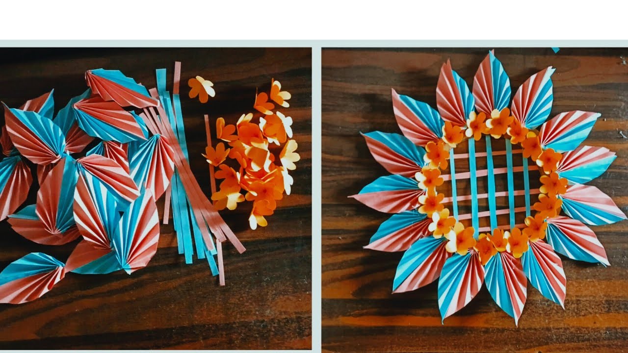 How To Make A Beautiful Paper Crafts For Home Decoration! Easy DIY Flower Making! Diy Paper crafts. 