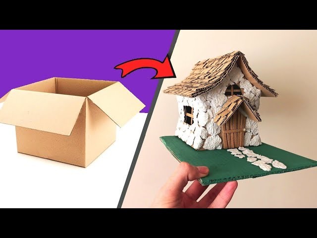 How to Make a Cardboard Country House | DIY | Cardboard House