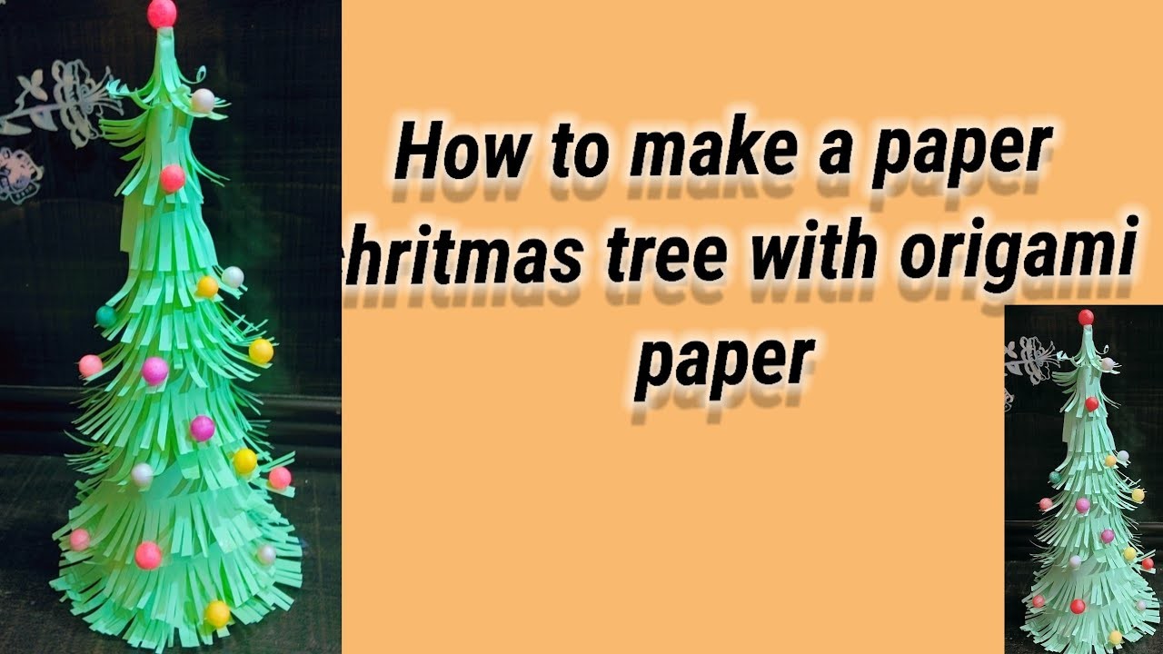 How to make a Christmas ???? tree  with origami paper # diy with origami paper