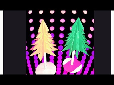 How to make a paper cutting Christmas tree❄️#papercraft #craft