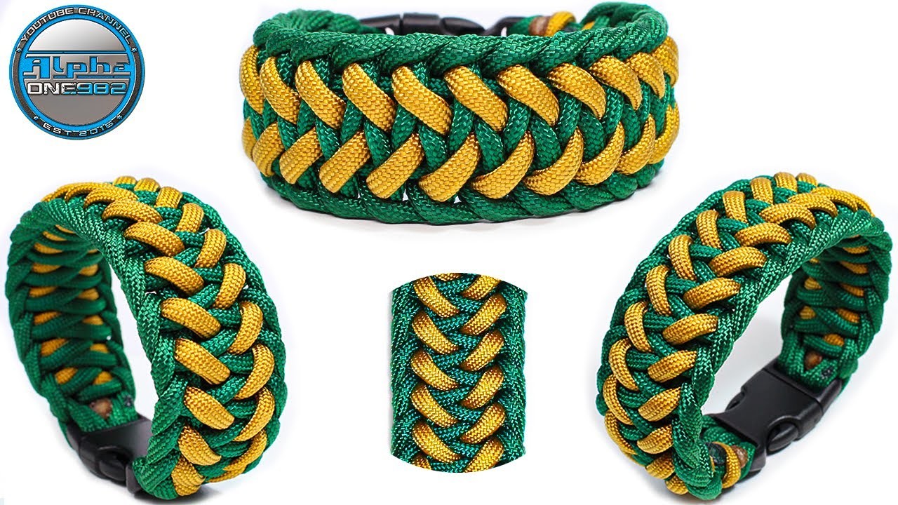 How to Make a Paracord Bracelet Mammoth Knot Tutorial DIY