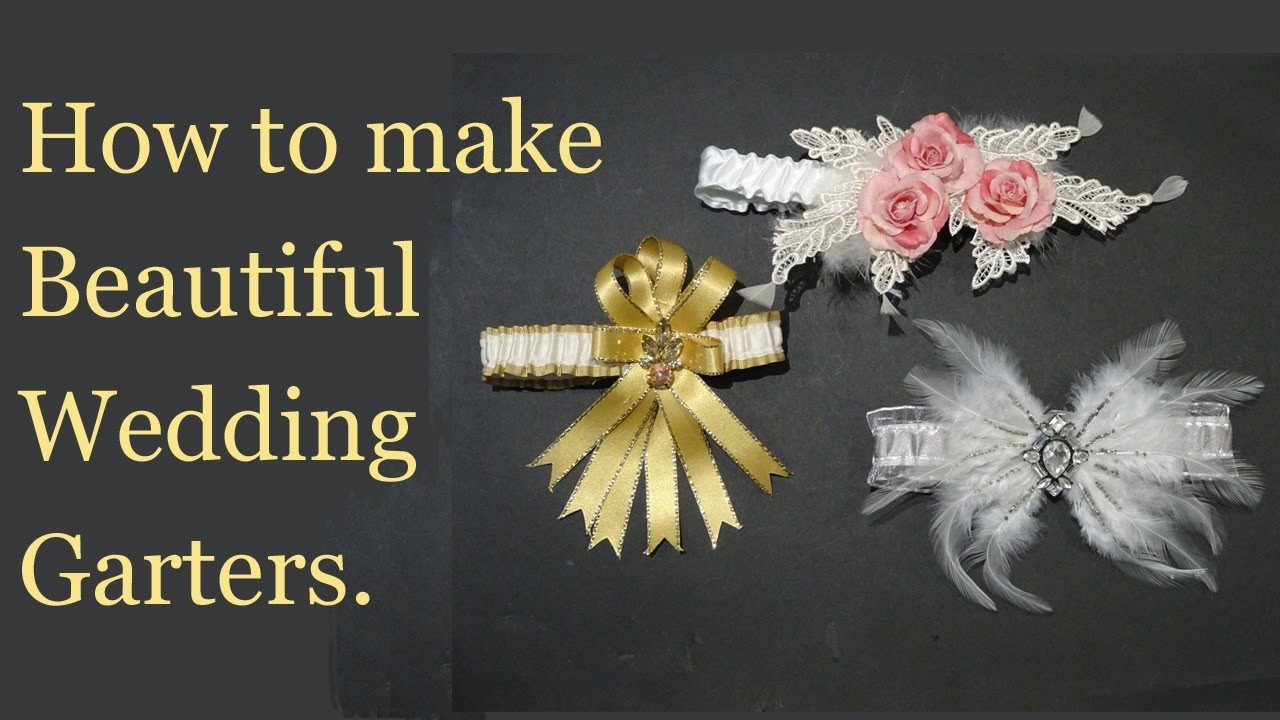 How to make Beautiful Hybrid Wedding Garters.