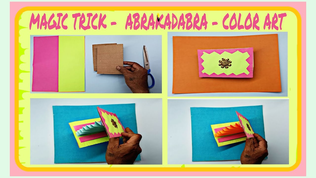How to make magic paper craft | Abraka Dabra | RamzArts | Funny Craft | Colorful Art