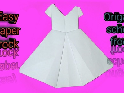 How To Make Origami Frock.|Easy Paper Frock Tutorial. #origami #origamicraft  @easykidsworks486