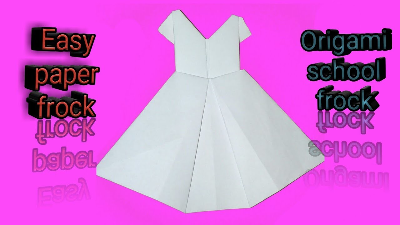 How To Make Origami Frock.|Easy Paper Frock Tutorial. #origami #origamicraft  @easykidsworks486