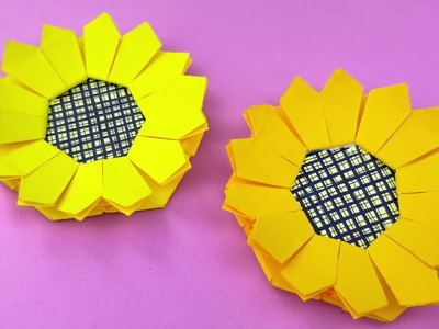 ???? How to Make Origami Sunflower Craft
