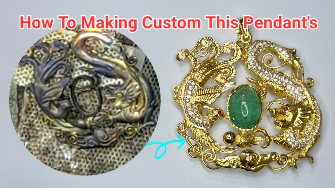 How to making custom this pendant's, 18K, emerald,jewelry, handmade,custom made