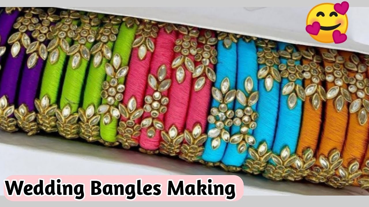 Latest thread bangles making | Diy Silk thread bangles | Jewelry making | Handmade jewellery