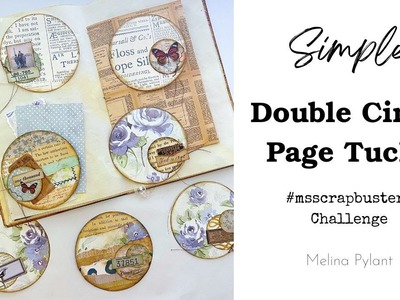MAKING DOUBLE CIRCLE PAGE TUCKS #msscrapbusters  EPISODE 83 | EASY PAPER CRAFT