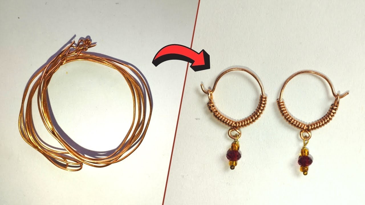 Making wire hoops earrings | Beautiful Jewellery