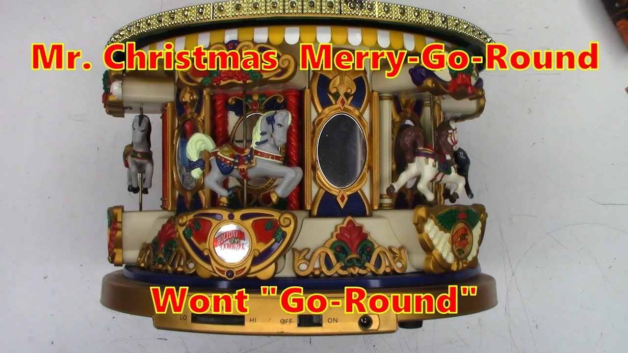 Mr Christmas Merry-Go-Round that will not "Go-Round" New in 1994 according to the date on the box.