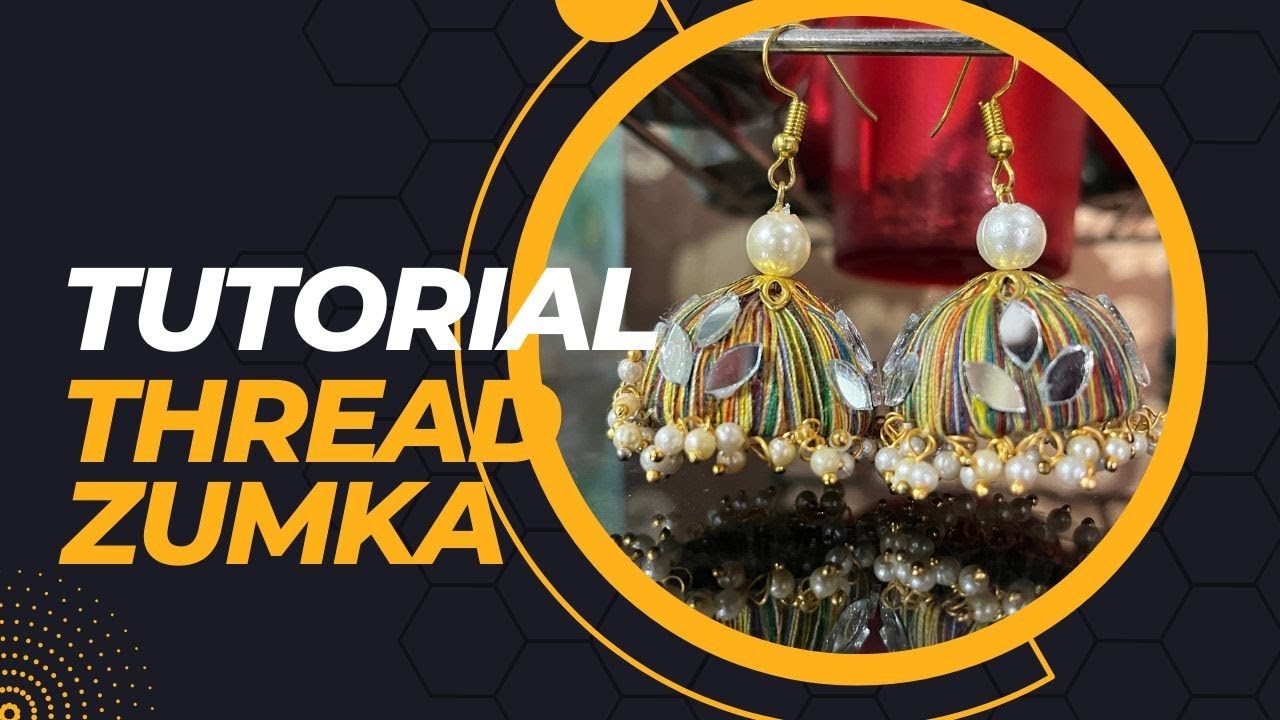 Multicolored thread zumka handmade jewelry making at home