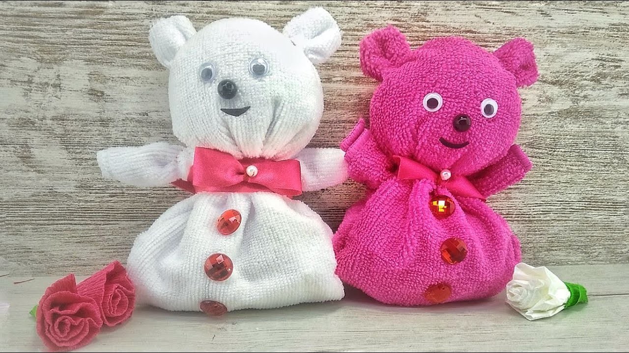 ????NO SEW. ❤ Plush Teddy Bear Candy Make Bowl. ❤ There's a surprise inside . ❤ Easy DIY Crafts ????❤