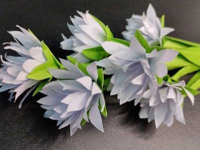 Paper stick flower||flower making||paper craft
