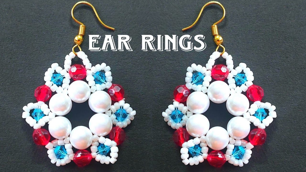 Pearl Ear Rings Set Designs  | DIY Handmade Pearl Jewelry Making Tutorial |Simple Earrings Design
