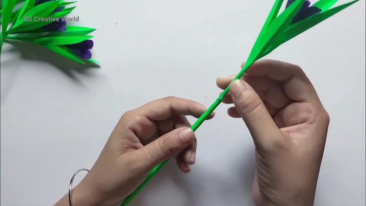 Simple Paper Flower MakingEasy PaperCraft Flowers| Paper Flower Making Stepby Step[Tutorial]