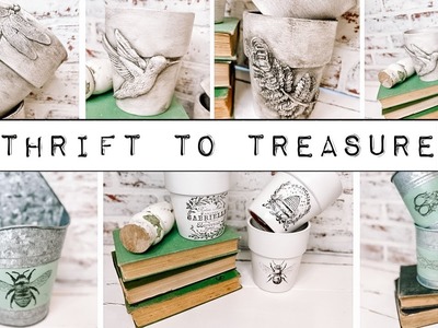 Thrift to Treasure - Create your own Decoupage Paper using the NEW IOD Antiquities Stamp Set