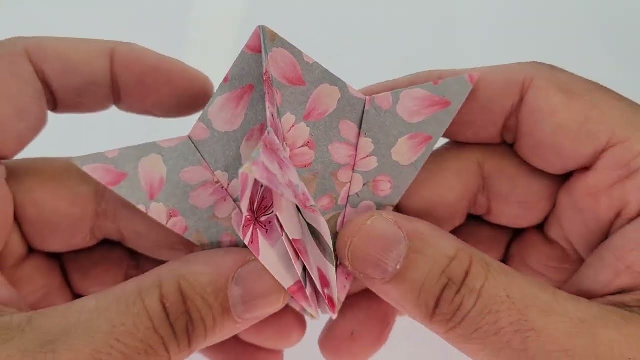 Traditional Origami fold "No Name" model - paper craft ASMR (no vocals)
