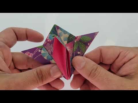 Traditional Origami fold "No Name" model - paper craft ASMR (no talking)