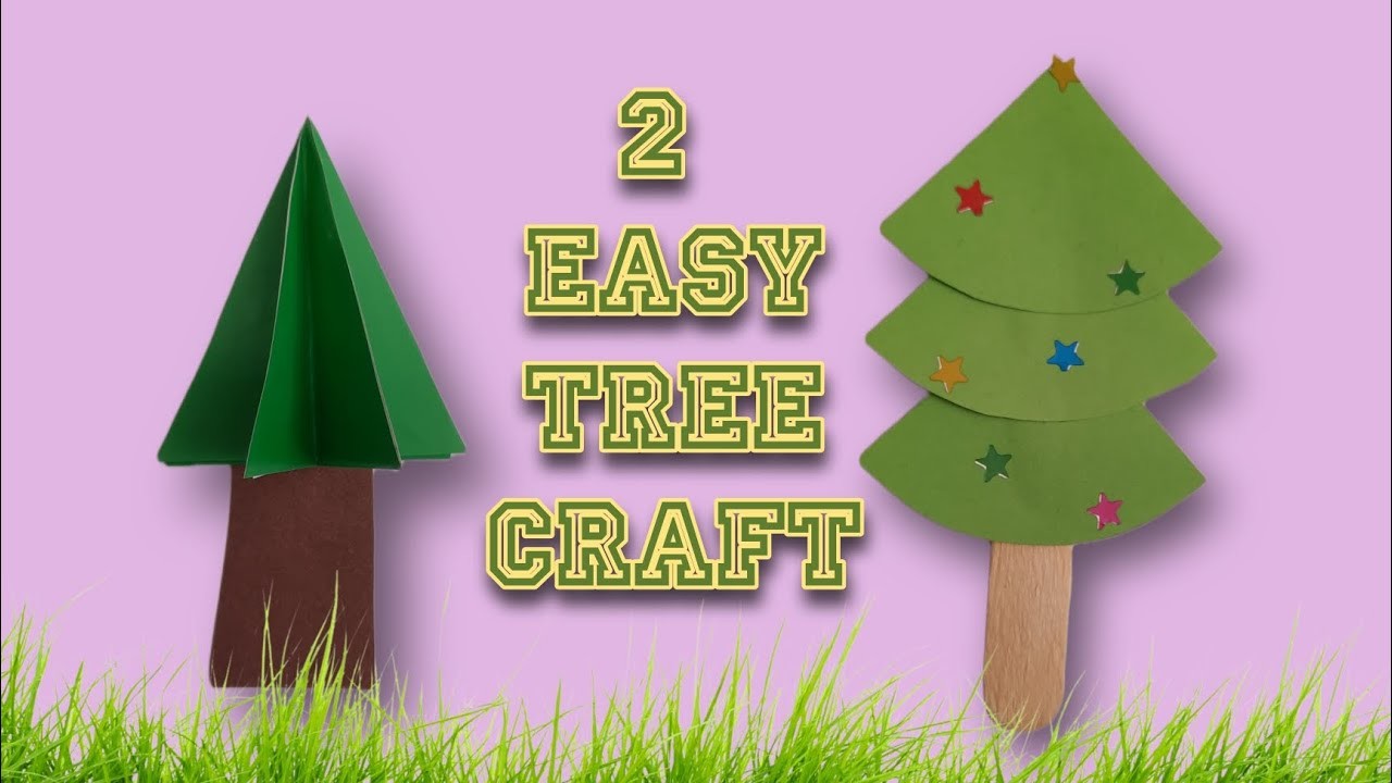 Two Easy Tree Crafts| Christmas Tree Craft