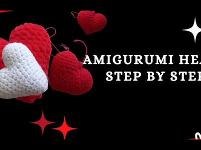 ????WOW????FREE PATTERN????AMIGURUMI HEART - sa crosetam inimioara #amigurumi #heart #amigurumiheart