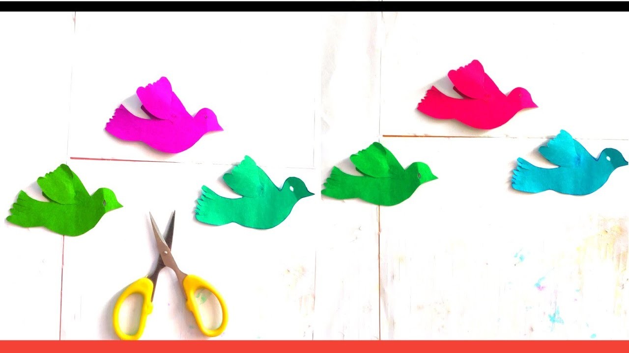 3D Bird with Papar || Bird making from paper || bird shape cutting from paper ||