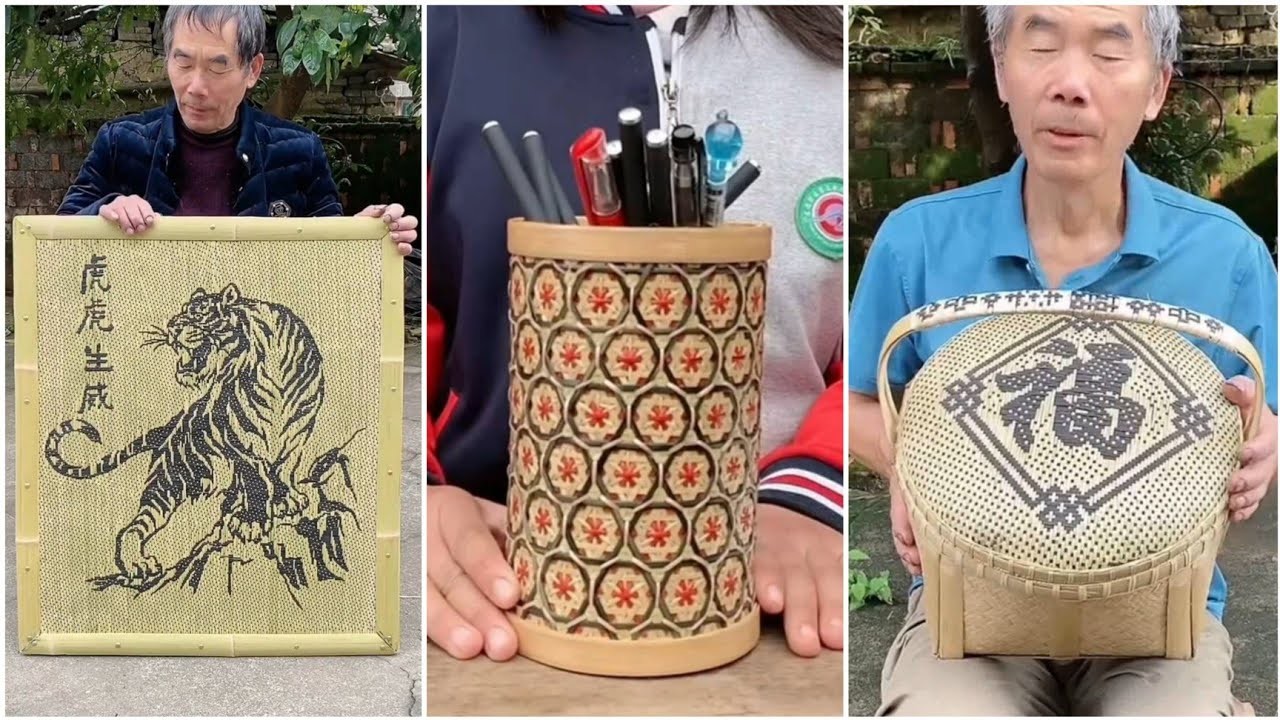 Bamboo Craft - Awesome bamboo basket making 2023 - How to make amazing bamboo crafts 2023 Part 51