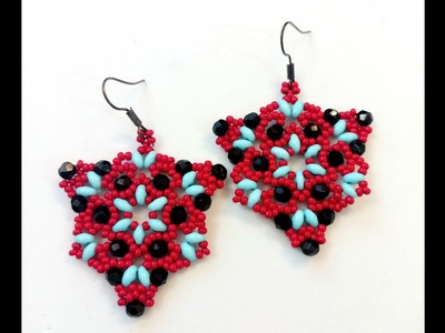 Beaded earrings tutorial