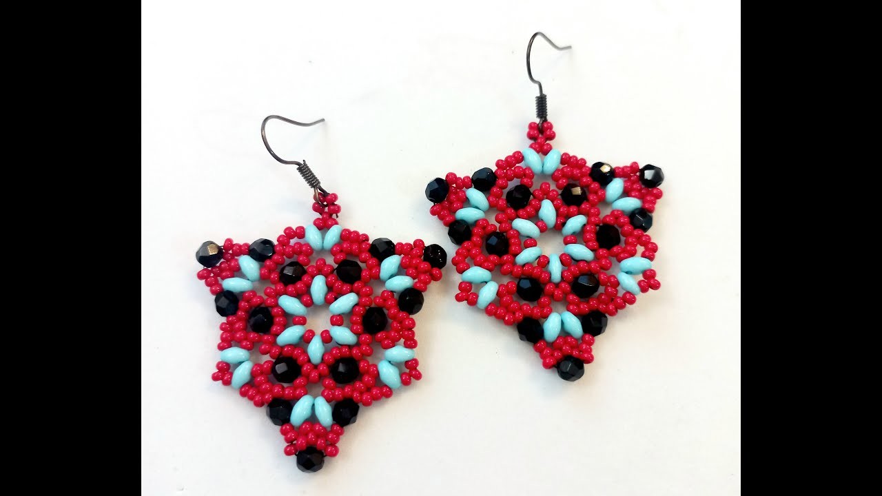 Beaded earrings tutorial