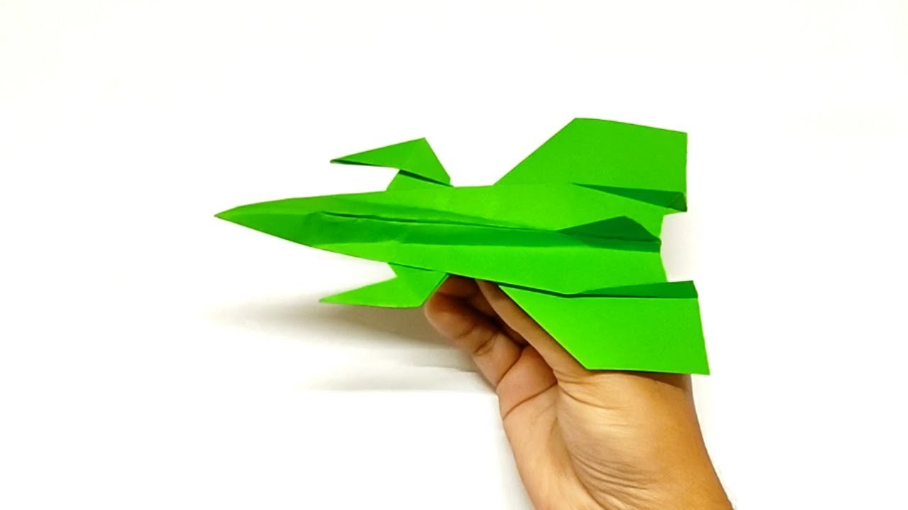 Best origami paper jet easy | How to make paper airplane model | Origami fighter plane easy
