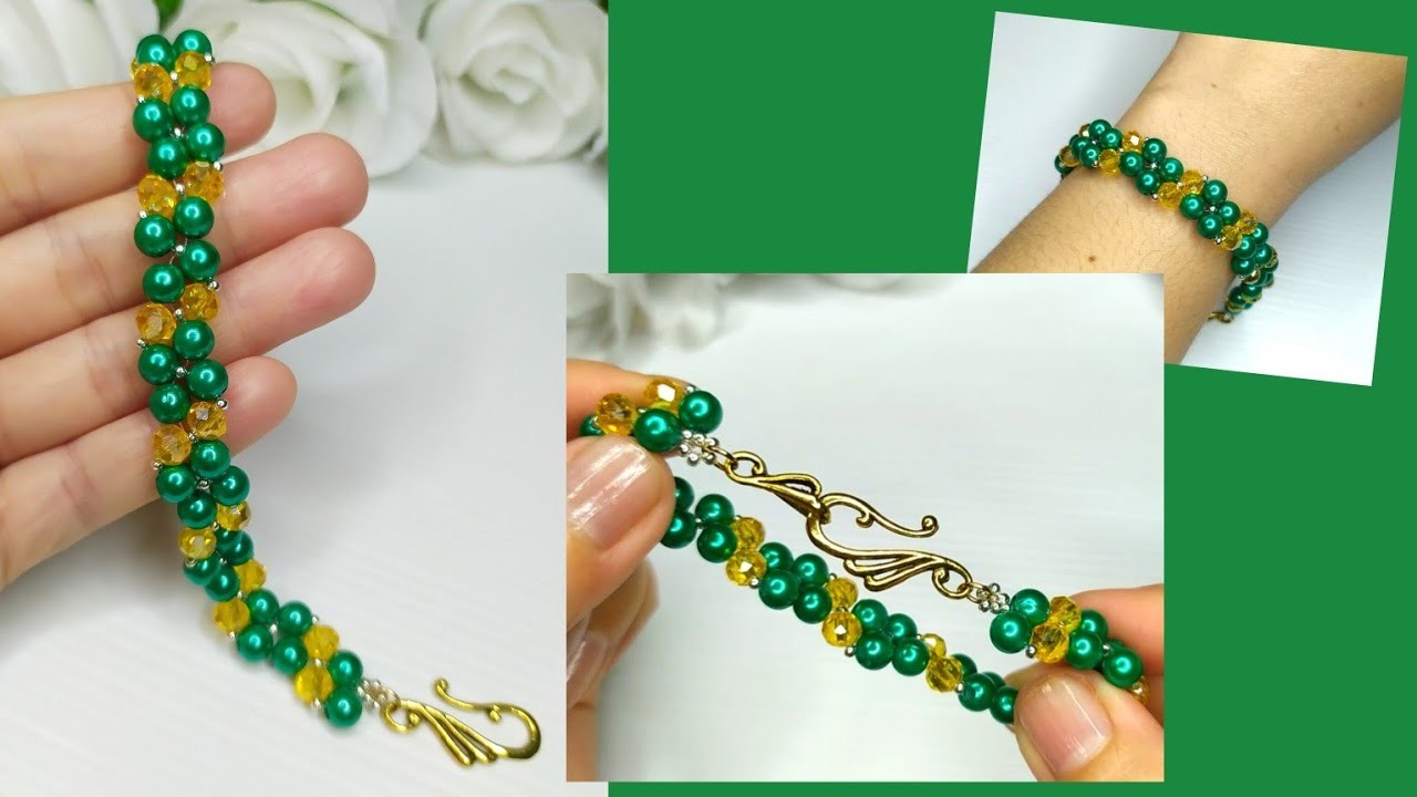 Bracelet making. simple bead bracelet
