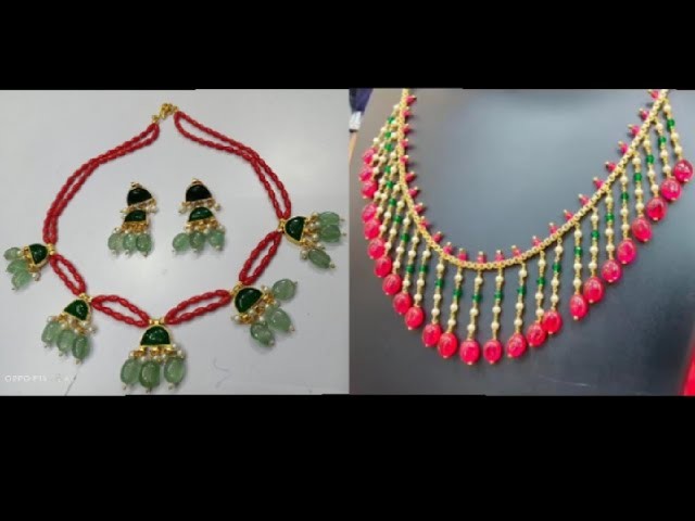 Colourful beads mala| purple jewellery | big size earrings | New model jewellery |Earrings Exclusive