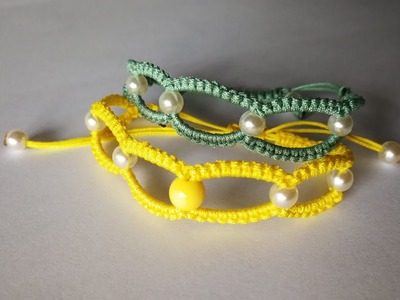 DIY a bracelet using nylon cord thread