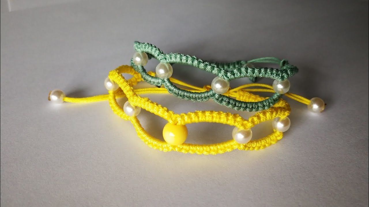 DIY a bracelet using nylon cord thread