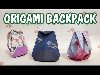 DIY Easy Origami Paper Backpack - Back to School Craft