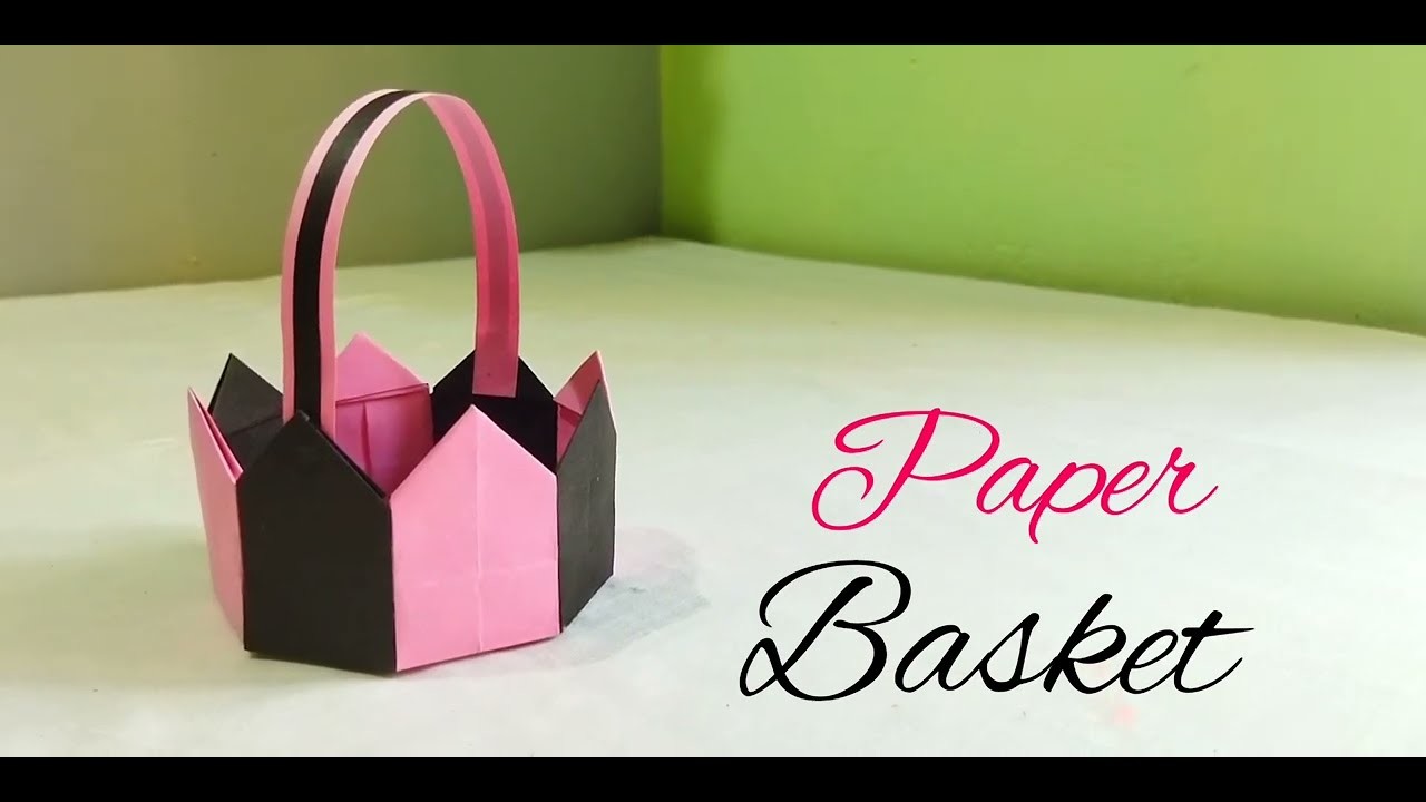 DIY How to make Easy Paper Basket| Paper Basket| Basket Making|Origami Paper Crafts
