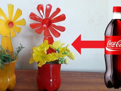 DIY Plastic Bottle Home Decorative Idea | Plastic Bottle flower vase making | | Craft Ideas.