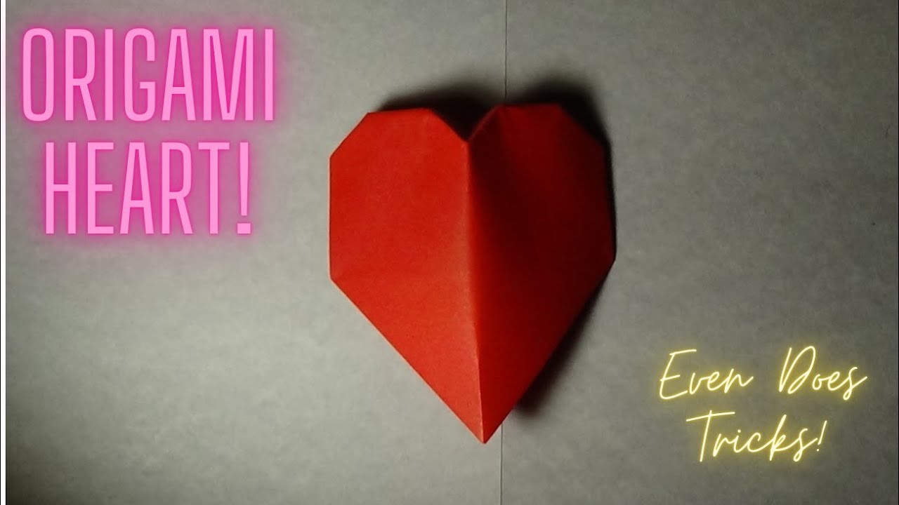 Easy 3D Origami Heart ❤️ Even Does Tricks - Pure Origami Tutorial Step by Step