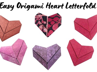 Easy Origami Locking Heart Letter Fold Valentine Love Letter