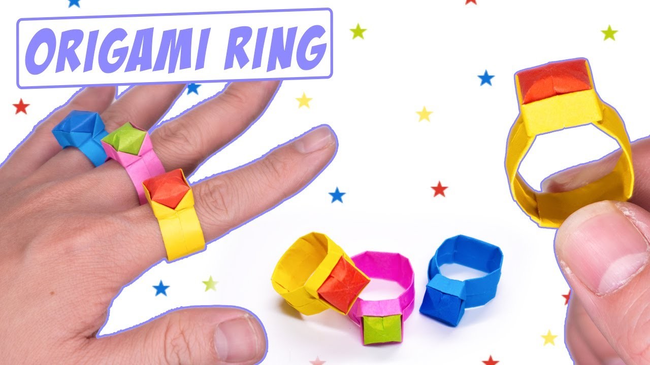 Easy Origami paper Diamond Ring || How to make origami Diamond Ring